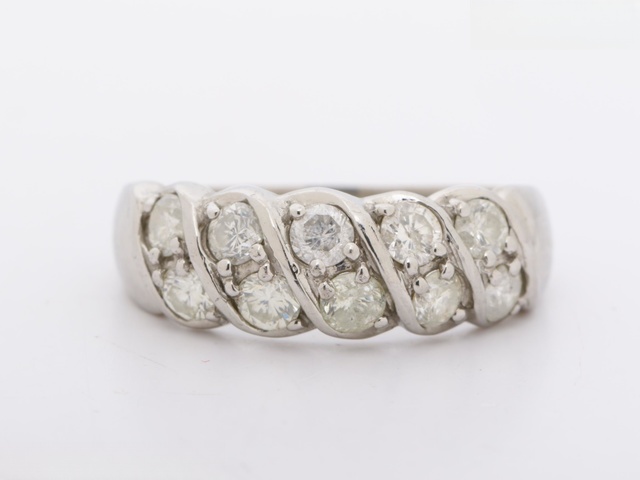 Ｐｔ９００　リング　ＭＤ１．００ｃｔ　総重量４．３ｇ　＃１４．５