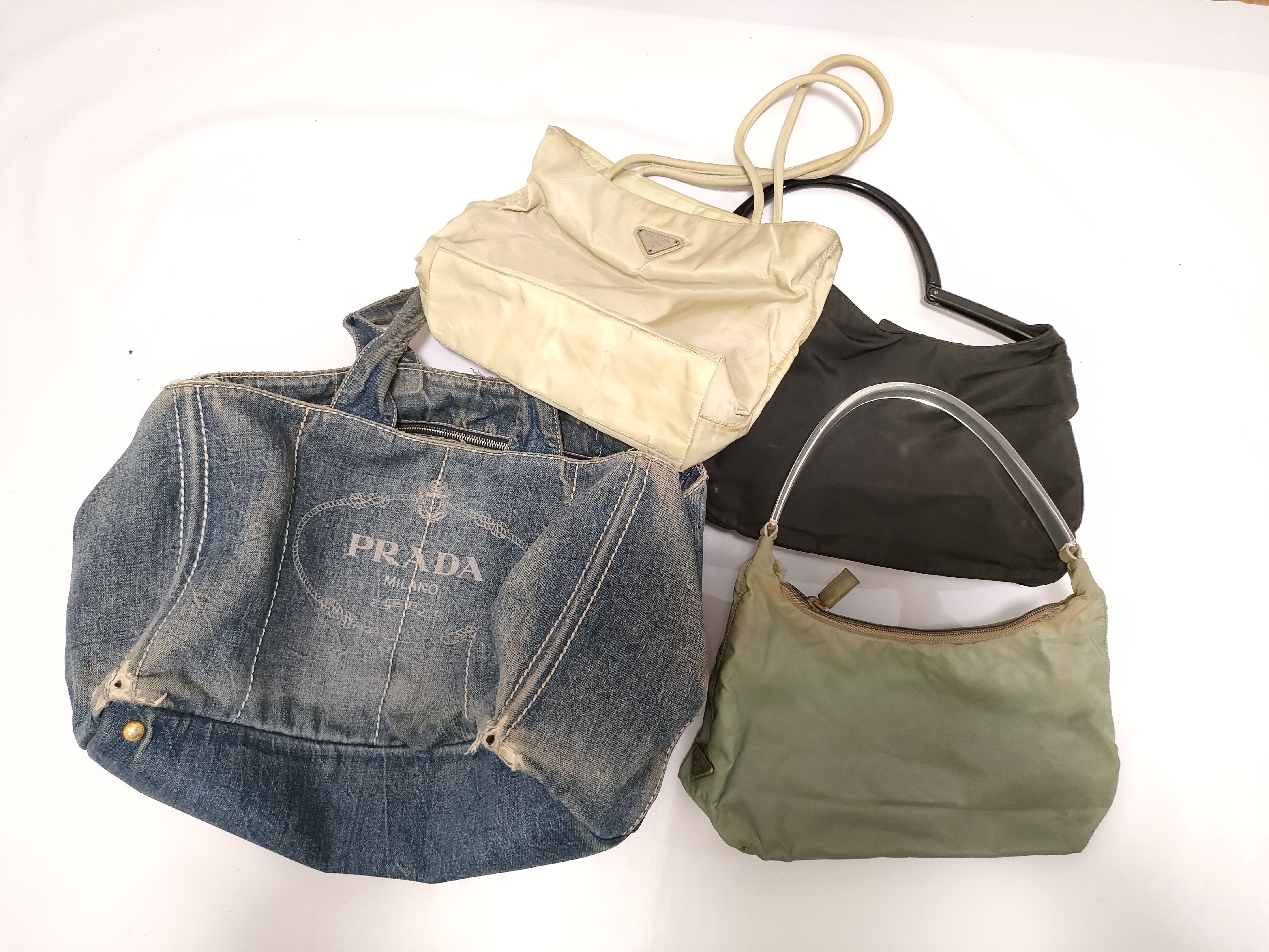 (7707_0357) PRADA Nylon Nylon Bag*3/Denim Kanapa*1 Handbag