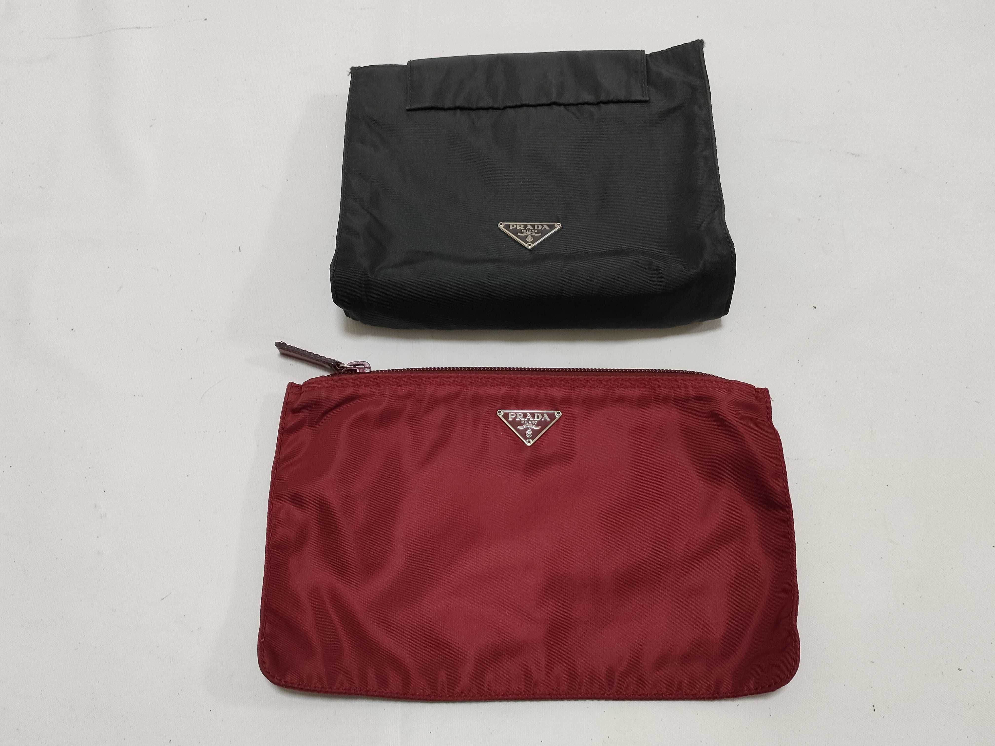 (7707_0350) PRADA Nylon Pouch, Set of 2 Pouches