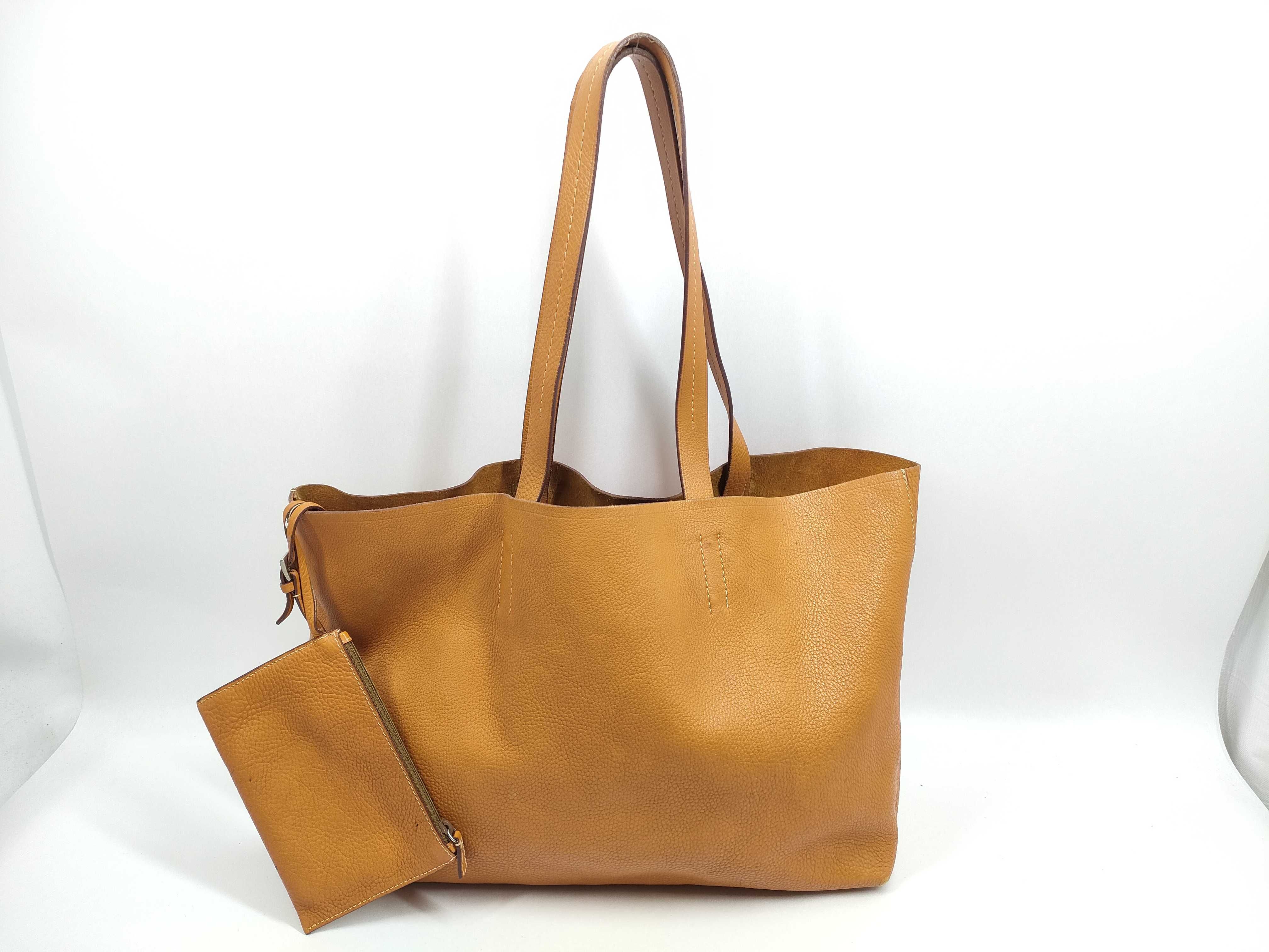 (7707_0349) PRADA All-Leather Tote Tote Bag