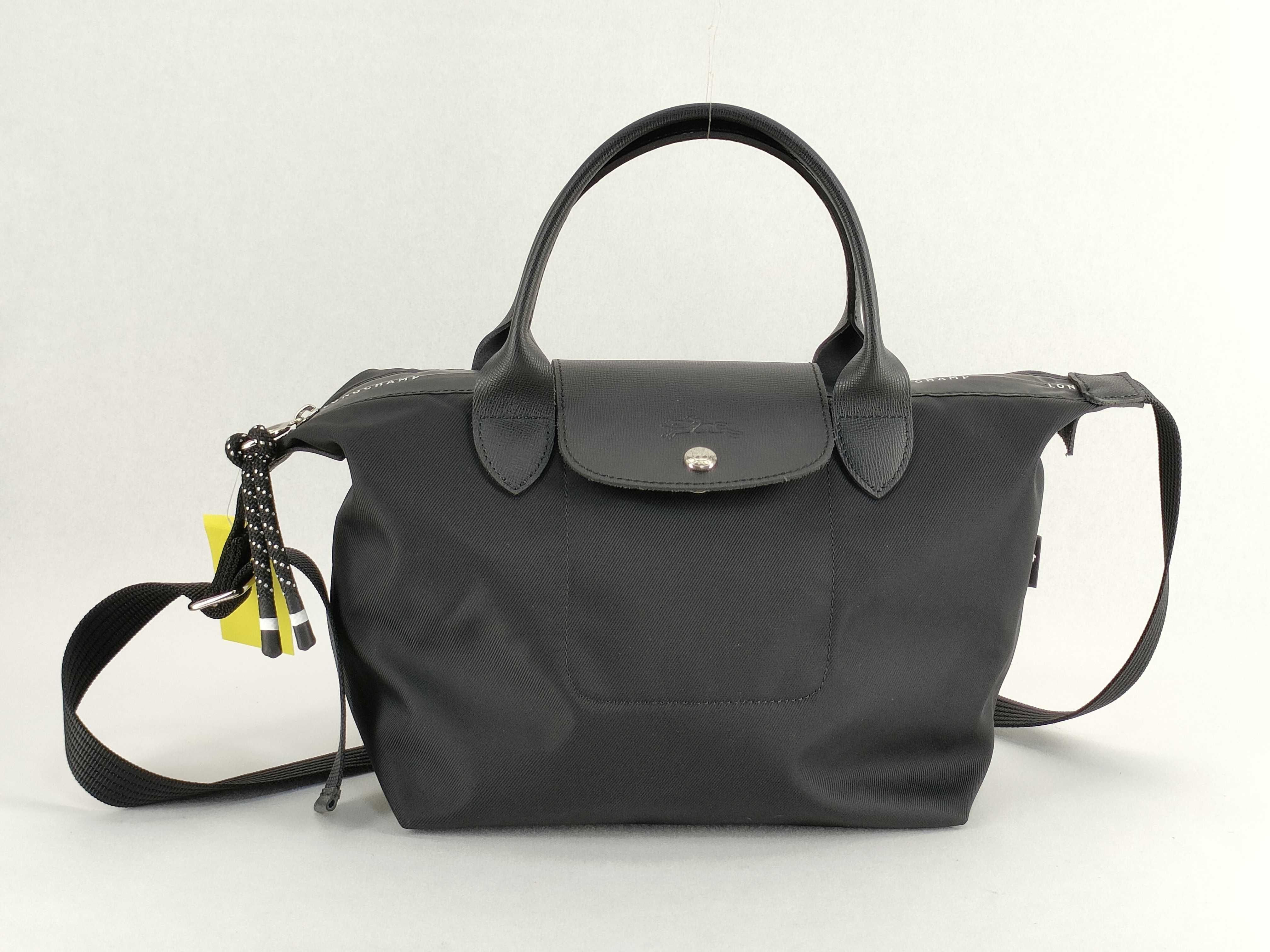 (7707_0339) LONG CHAMP Mini Hand 2WAY Black Le Pliage Handbag