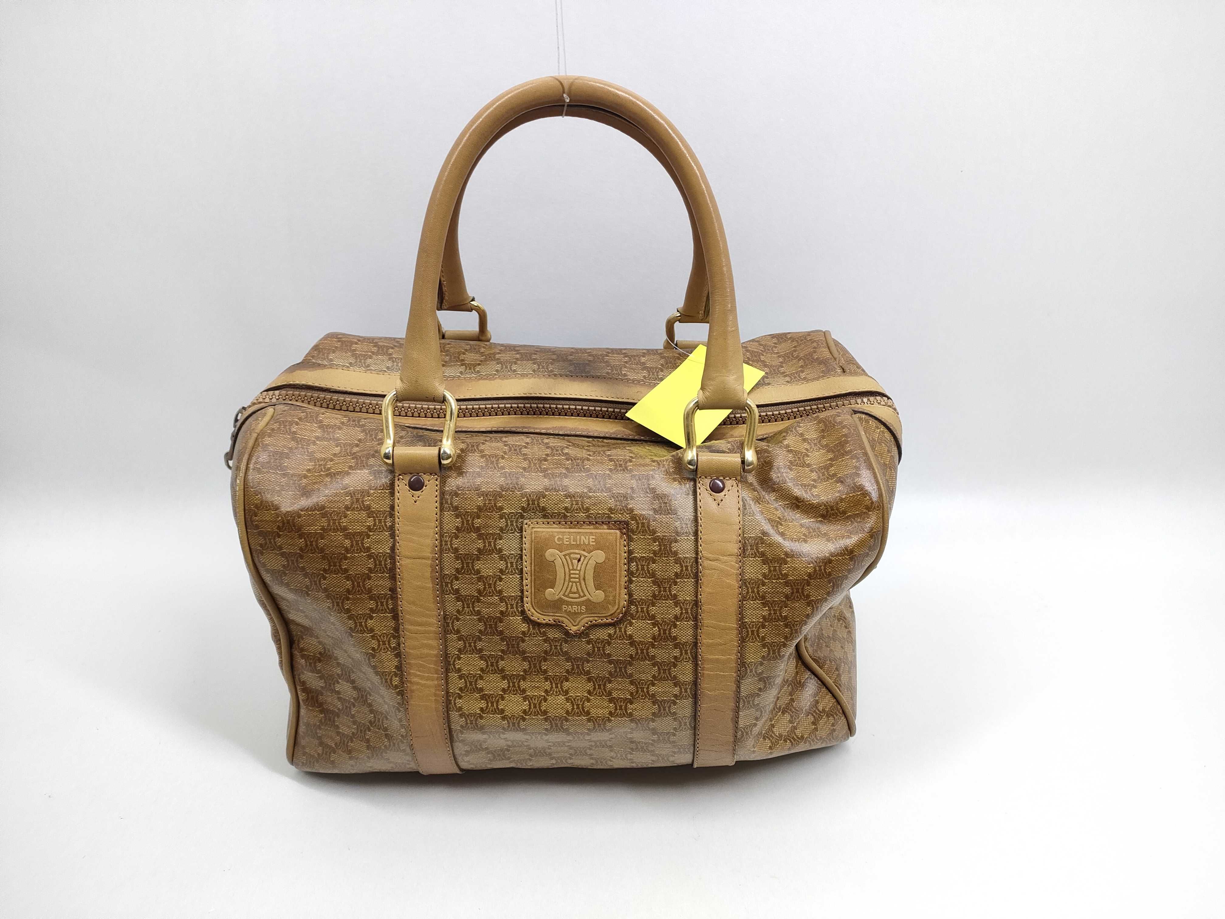 (7707_0297) CELINE PVC Handbag Boston Bag