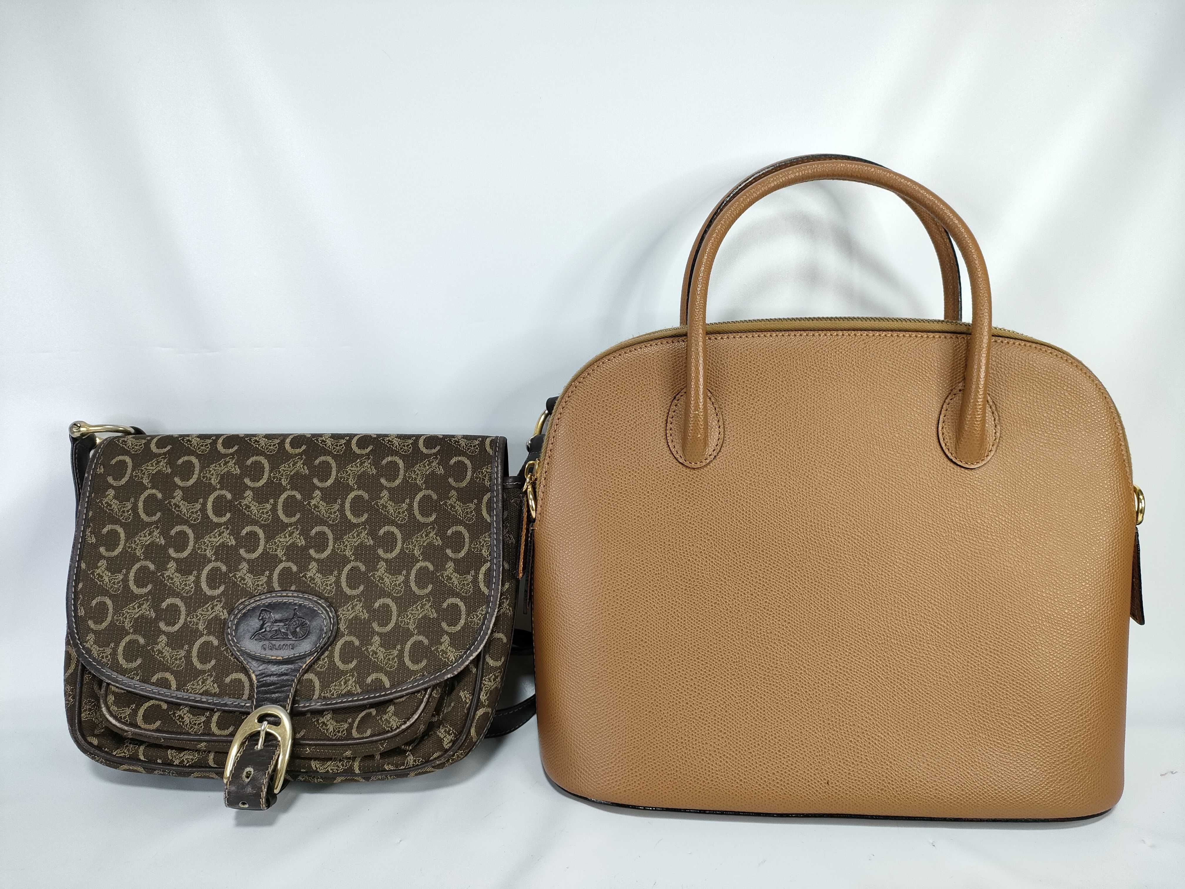 (7707_0294) CELINE Leather Shoulder / 2way Set Shoulder Bag