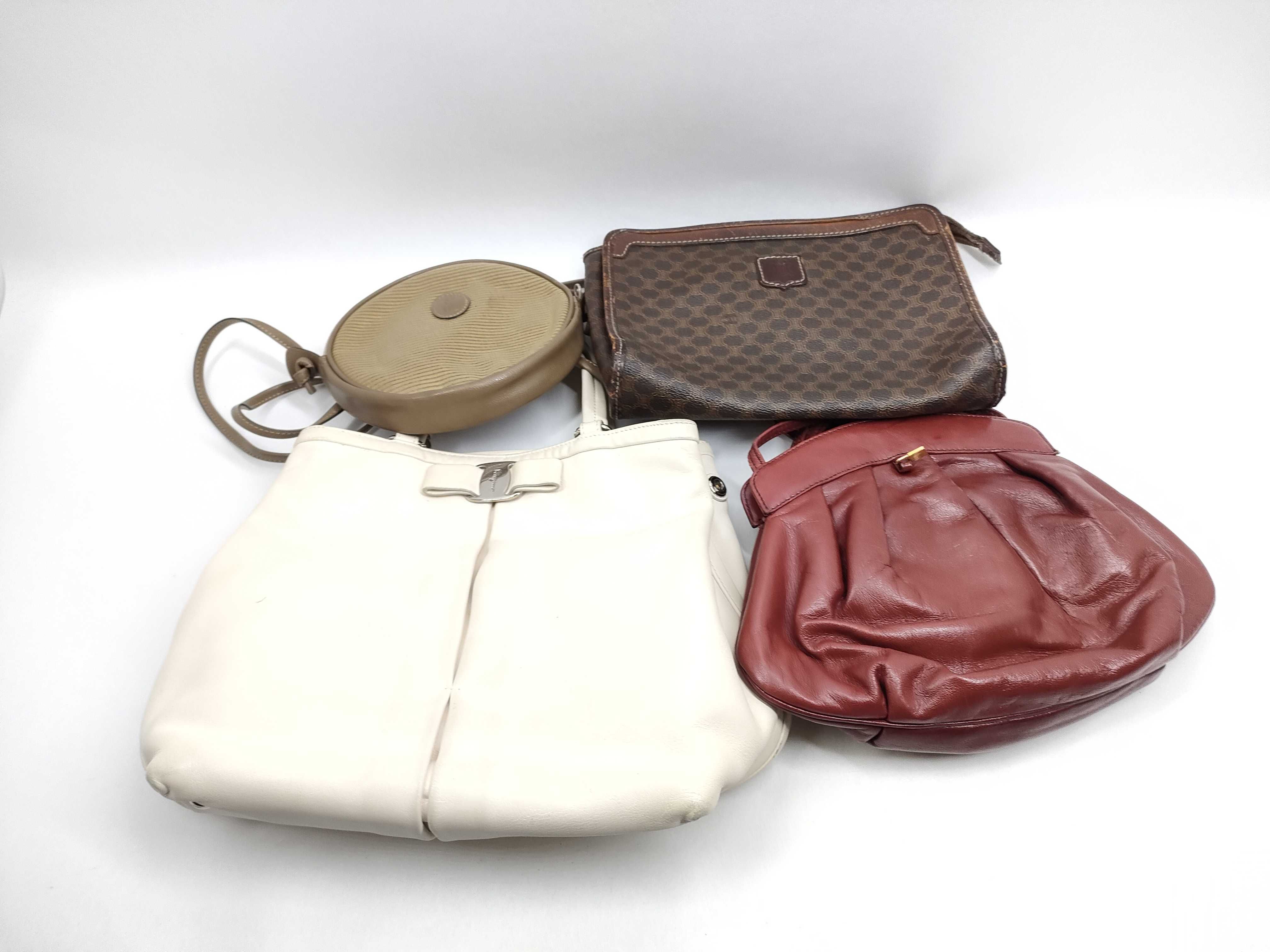 (7707_0285) Salvatore Ferragamo 4-piece handbag