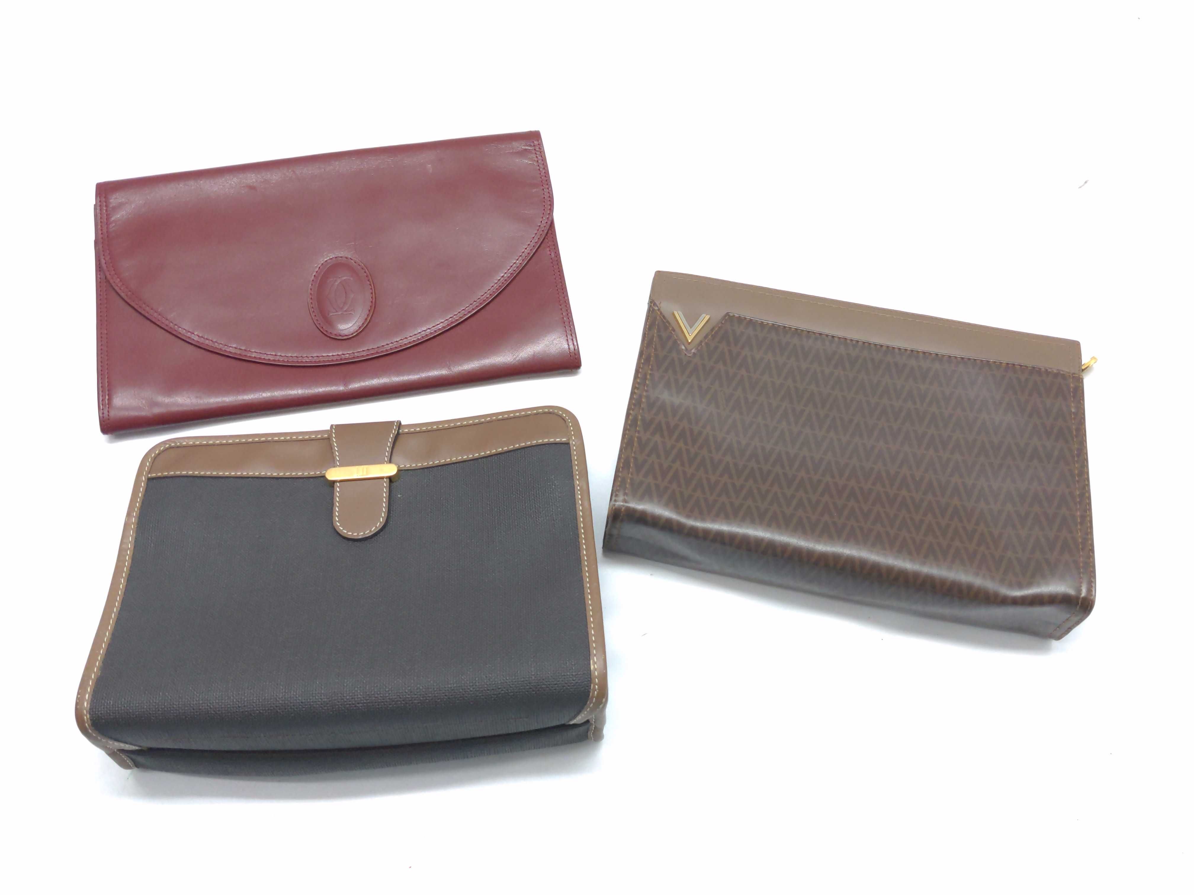 (7707_0277) Cartier Dunhill/Valentino Second*3-point Clutch Bag