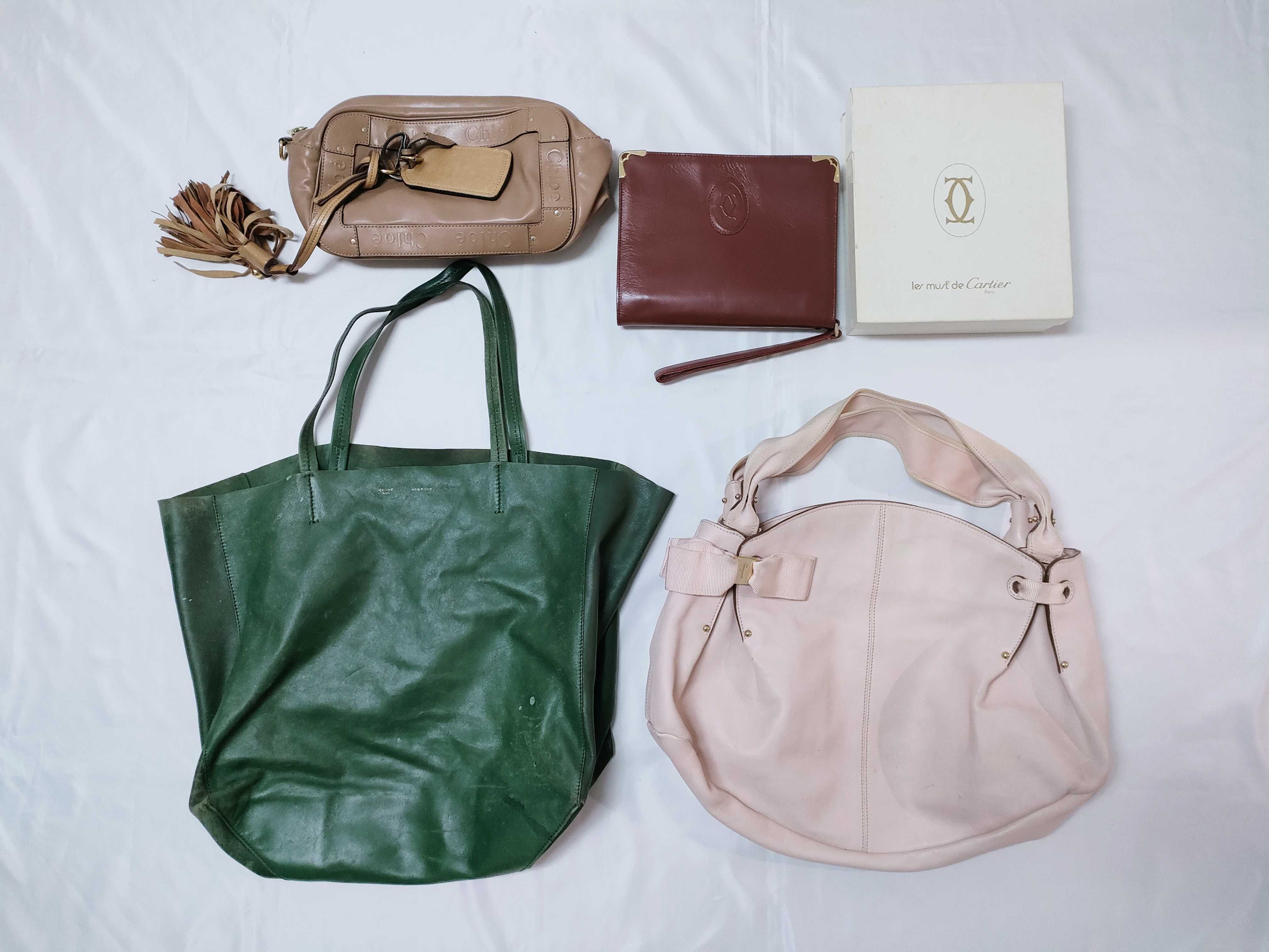 (7707_0276) Cartier 4-piece Cartier / Ferragamo / Chloe 4-piece high-brand handbag