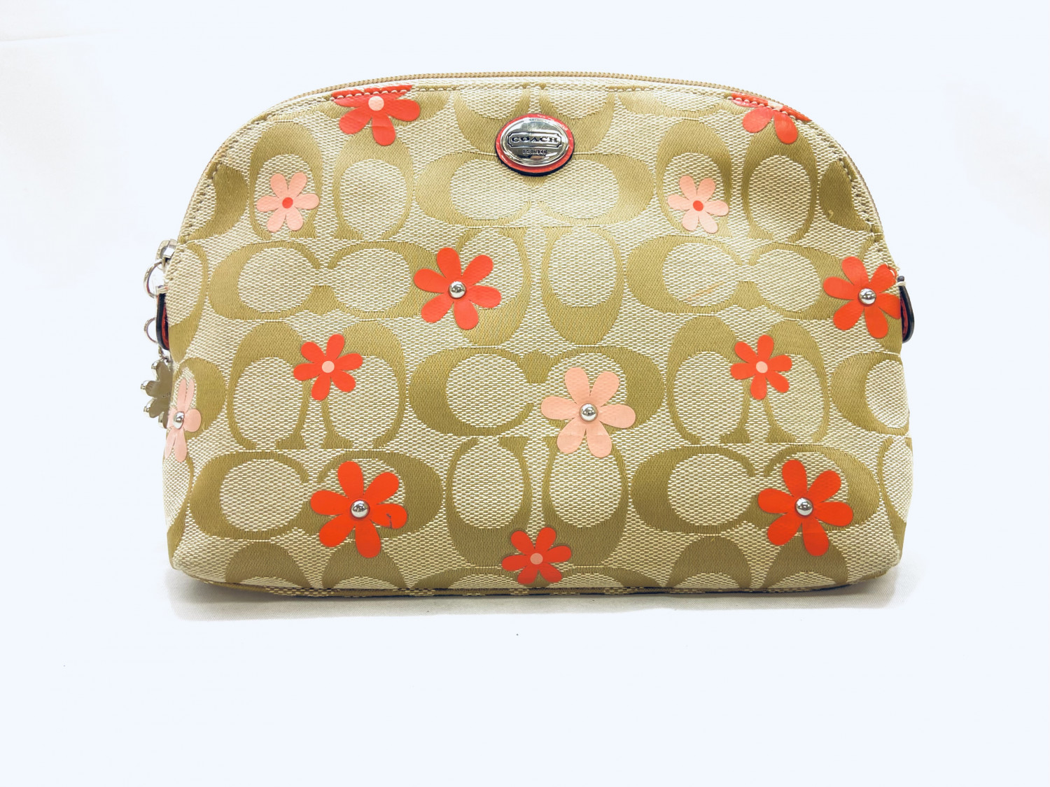 COACH Signature Floral Pouch