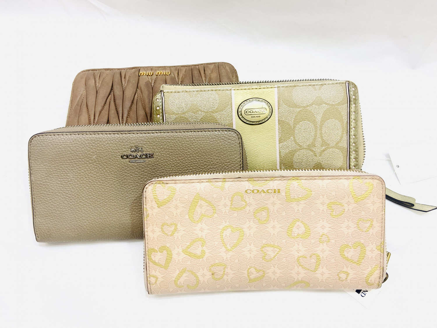 COACH + MIU MIU Long Wallet, Set of 4